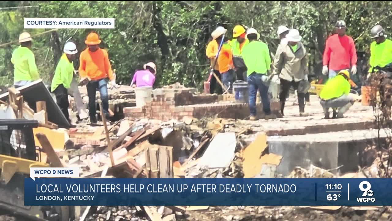 WCPO 9 News: Weeks after deadly tornado, Goshen-based disaster response crew helps clean up